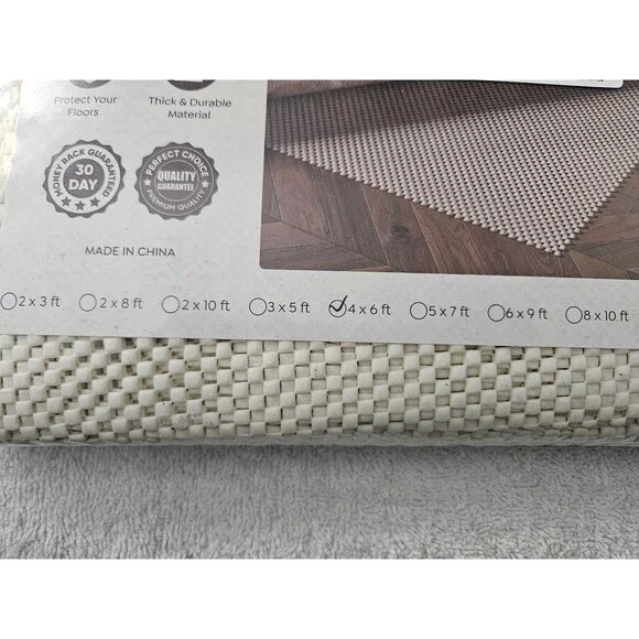 Baleine Rug Non‑Slip Gripper Pad 4ft x 6ft Anti‑Skid Floor Protector - Picture 2 of 4